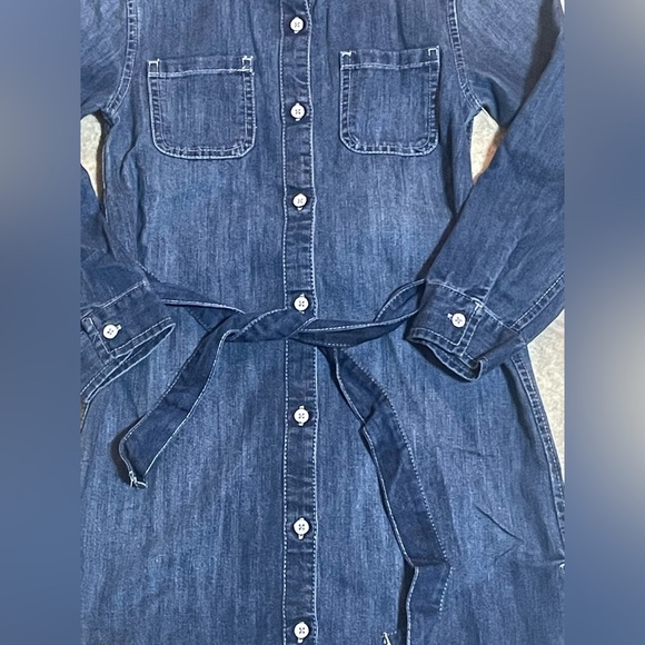 Old Navy Kids Denim Shirt Dress - Picture 3 of 4